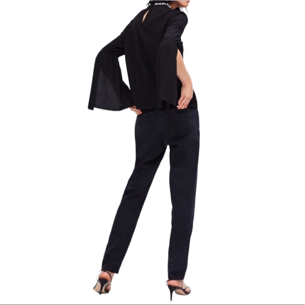 ZARA pearl blouse